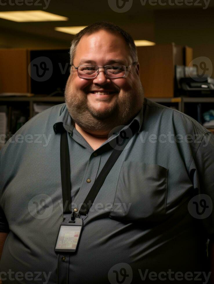 the man is smiling generative ai photo
