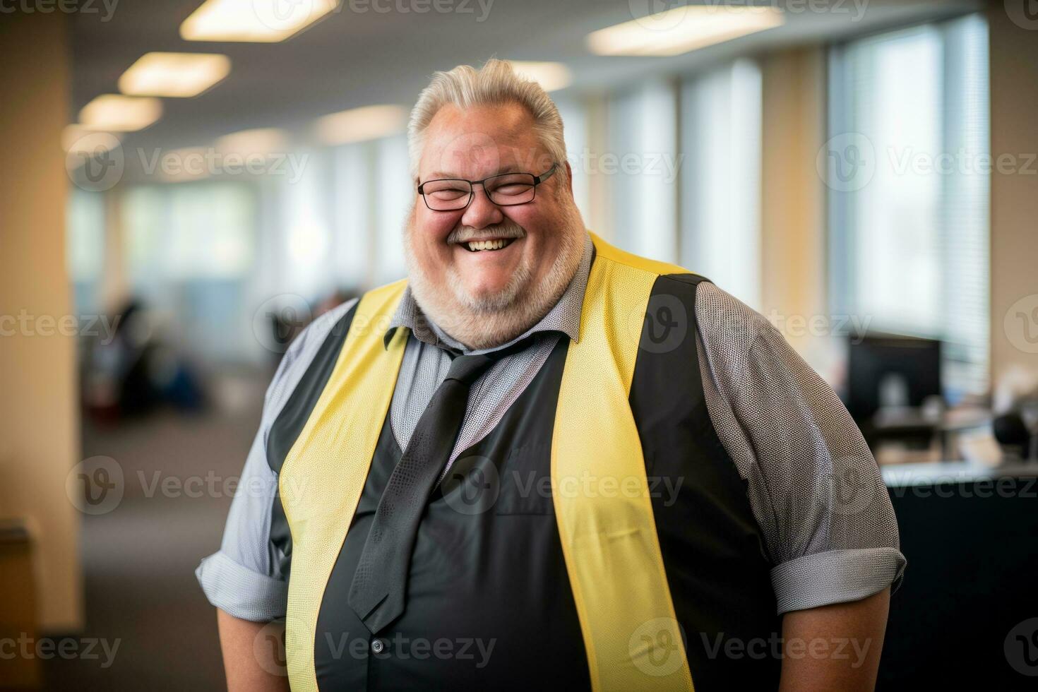 the man is smiling generative ai photo