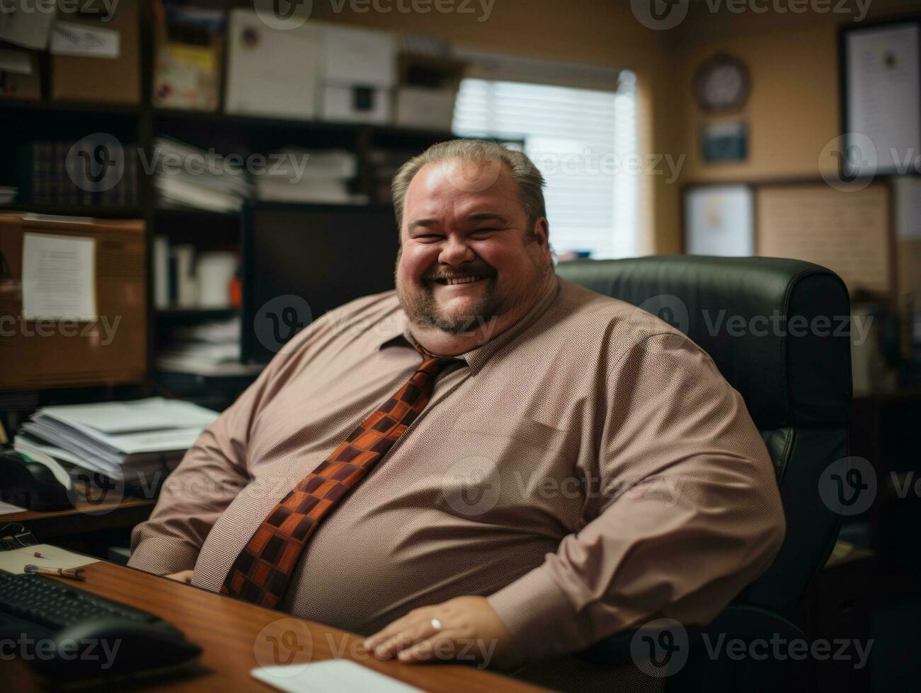 the man is smiling generative ai photo