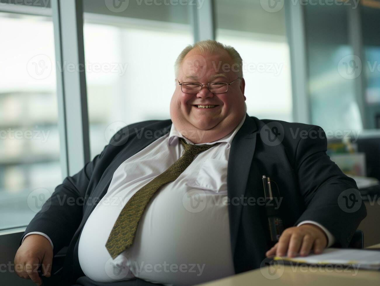 the man is wearing a suit generative ai photo
