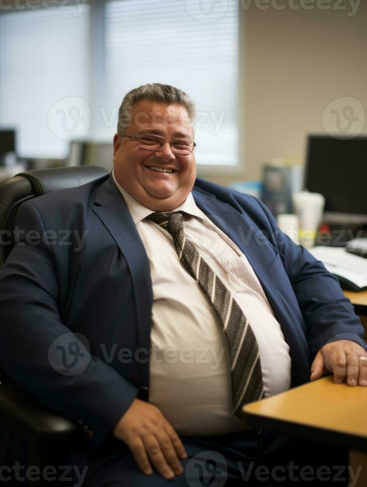 the man is wearing a tie generative ai photo