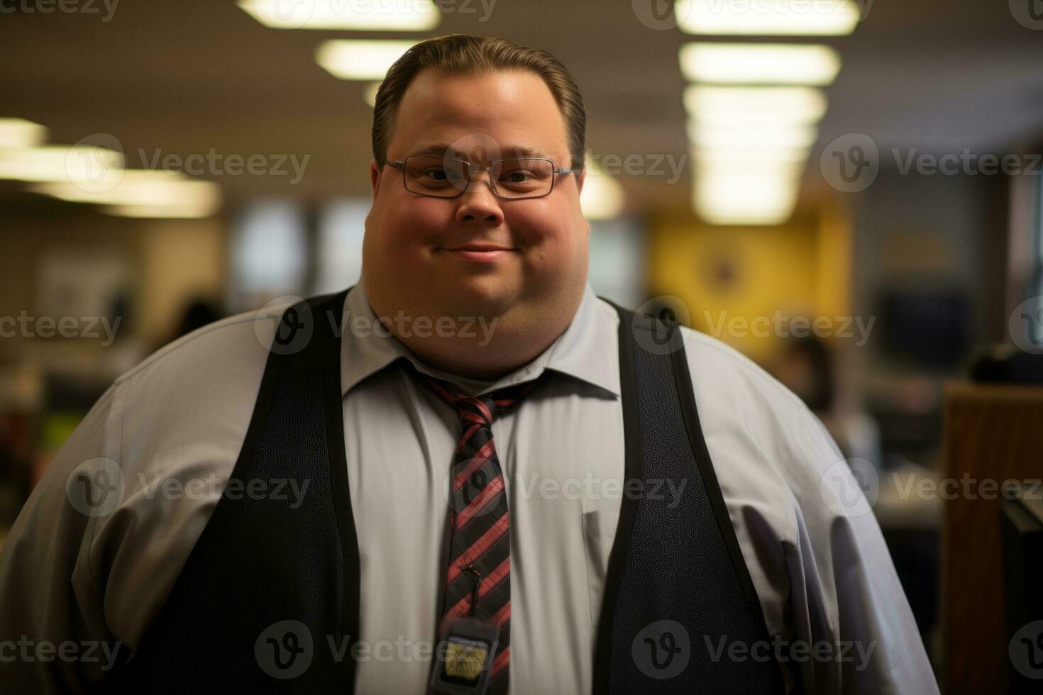 the man is wearing a vest generative ai photo