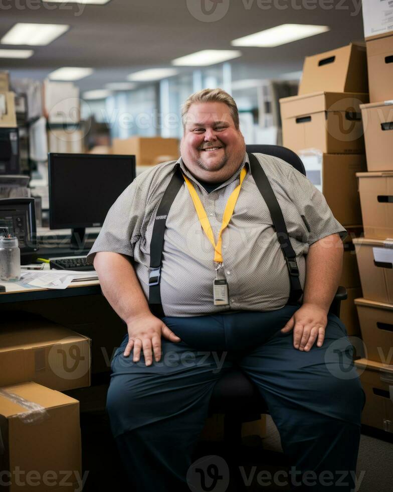 the man is wearing suspenders generative ai photo