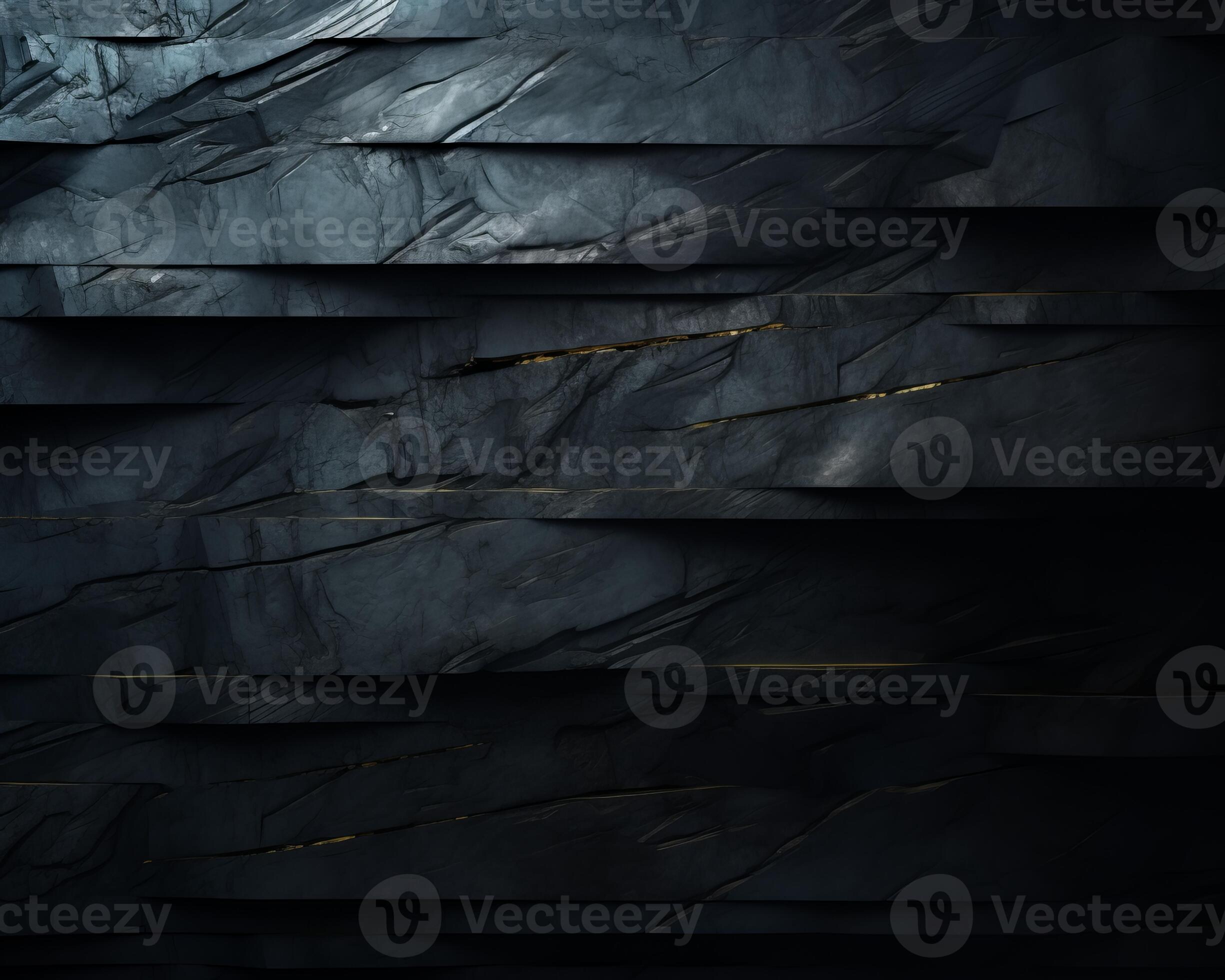 a black and gold stone wall with a dark background generative ai