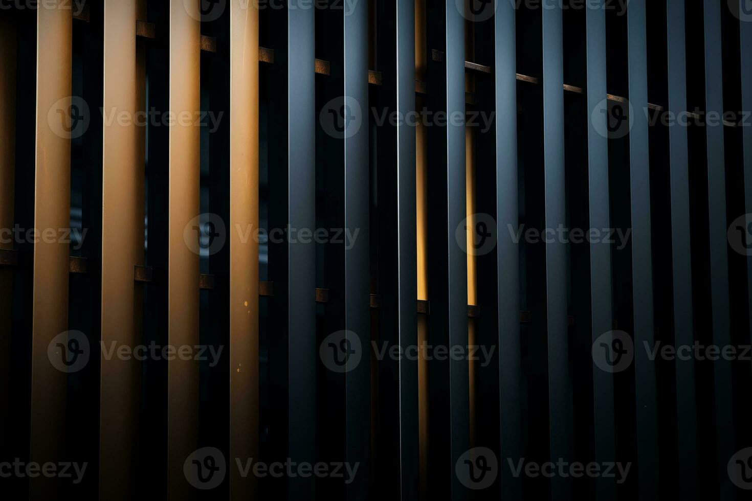 a black and white photo of a wall with bars generative ai