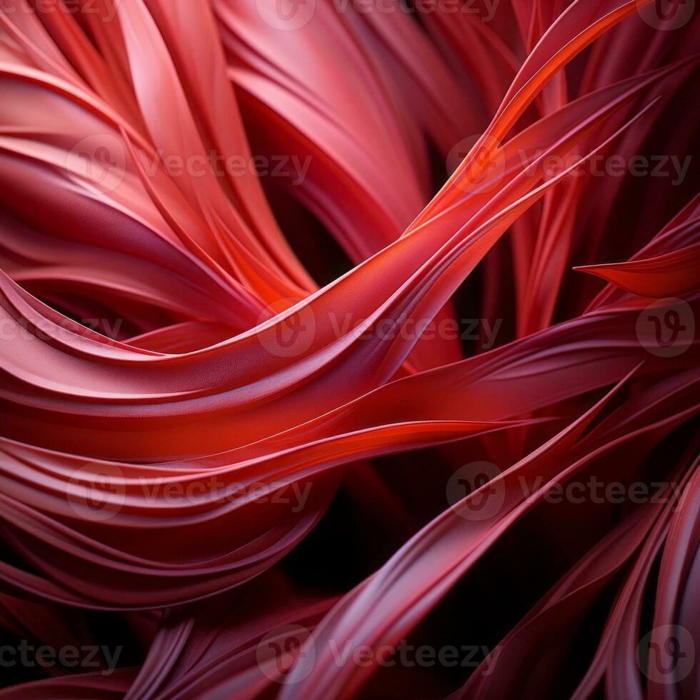 a close up view of a red flower generative ai photo