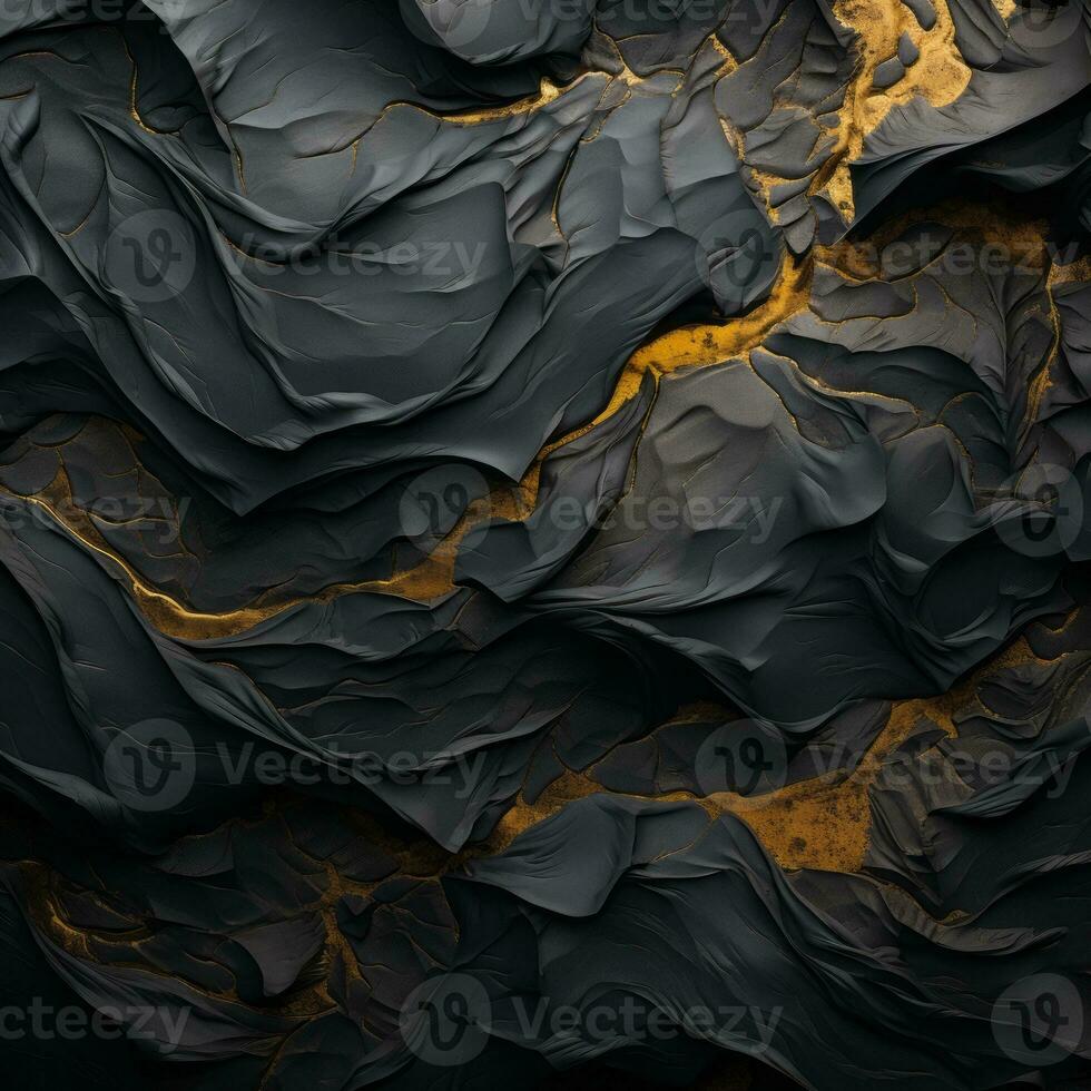 abstract black and gold texture background generative ai photo