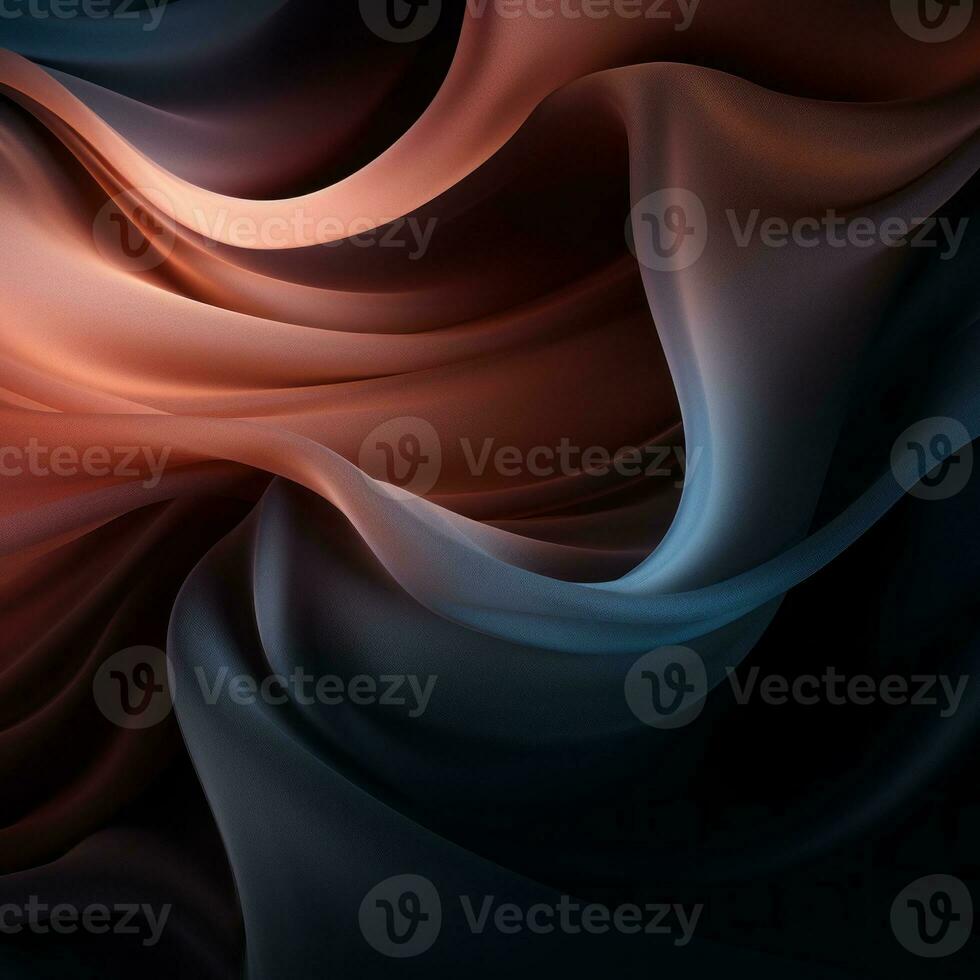 an abstract image of a dark blue and red fabric generative ai photo