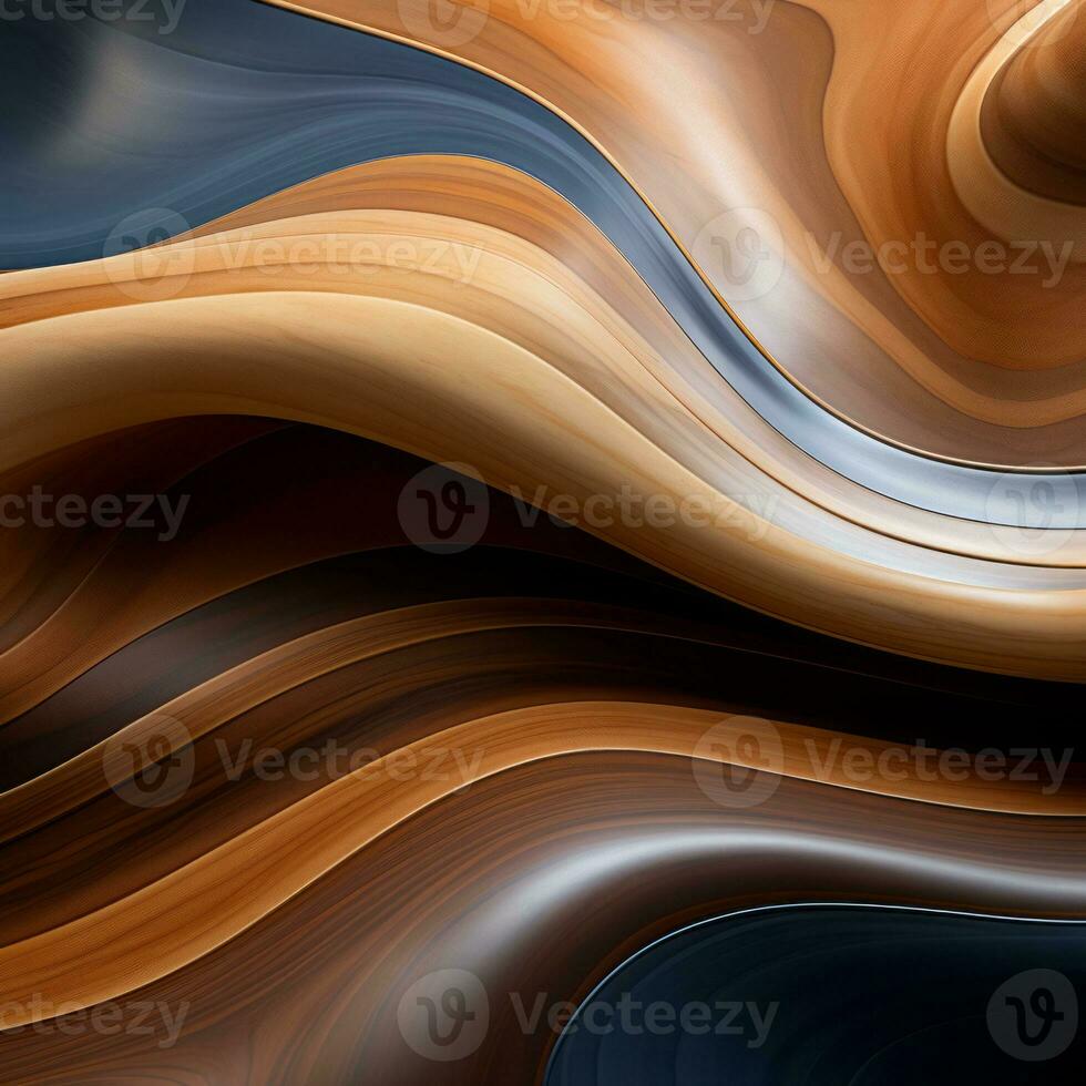 an abstract image of a wavy brown and black background generative ai photo