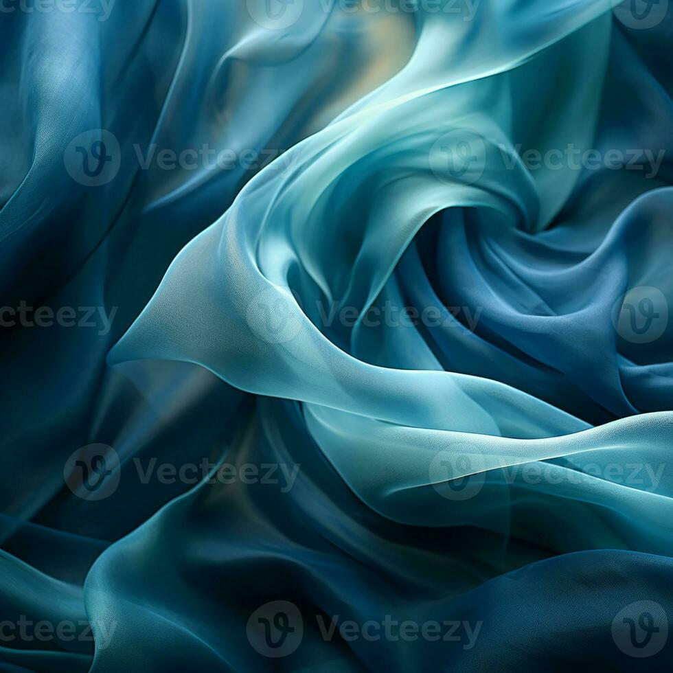 an abstract image of blue and white fabric generative ai photo