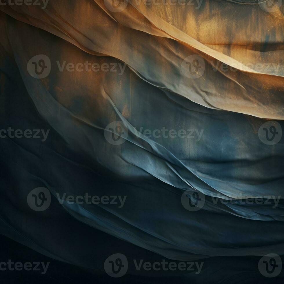 an abstract image of waves on a black background generative ai photo