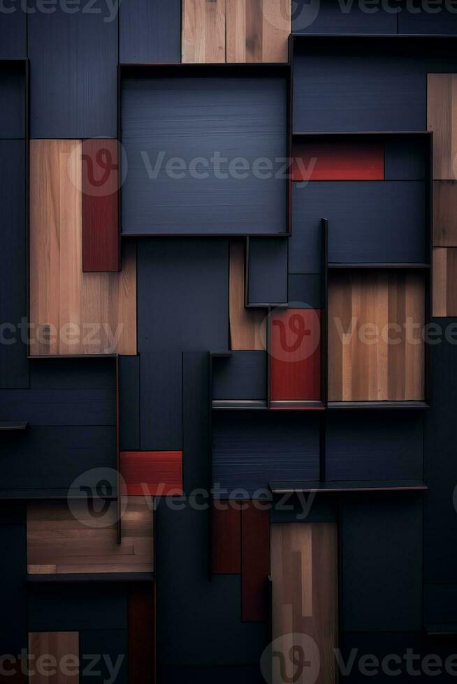 an abstract wall with many different colored squares generative ai photo