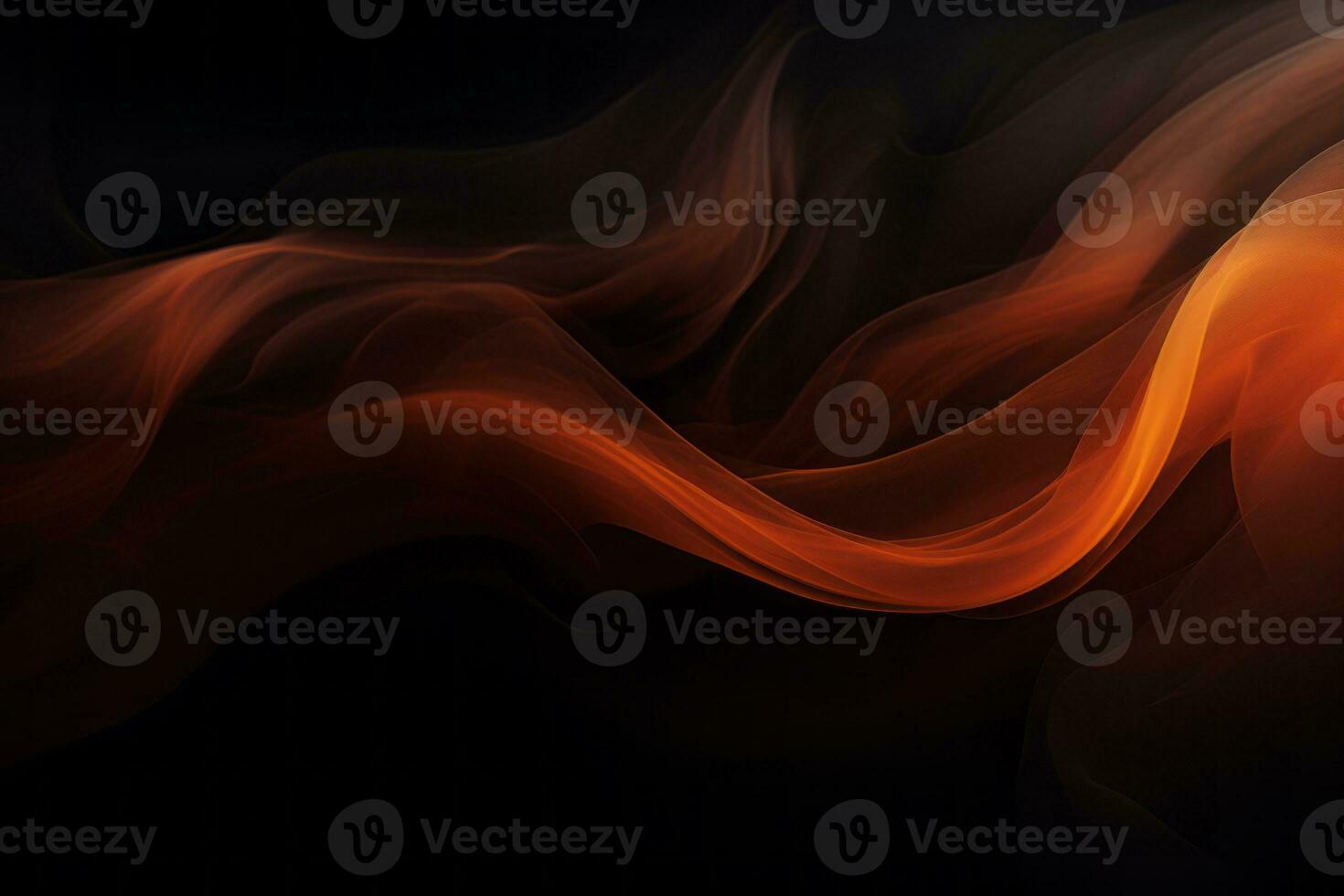 an orange and black background with smoke generative ai photo