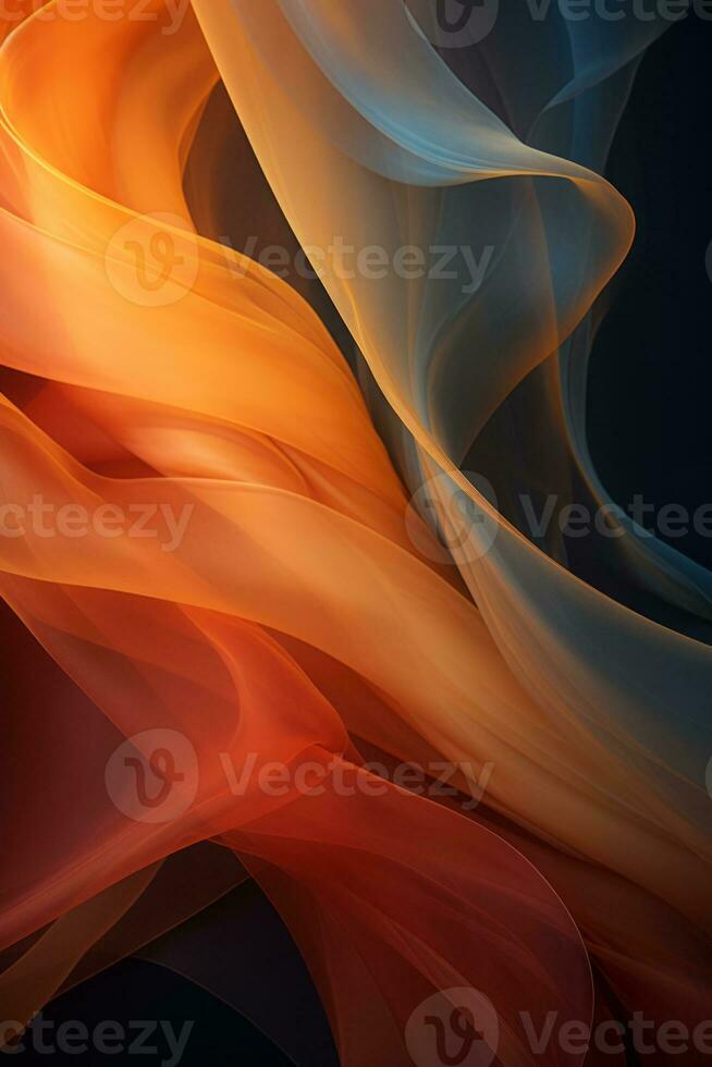 an orange blue and red abstract background generative ai photo