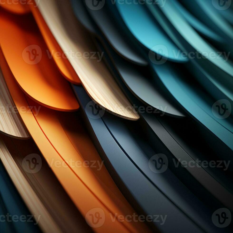 colorful abstract background with many different colored wavy lines generative ai photo