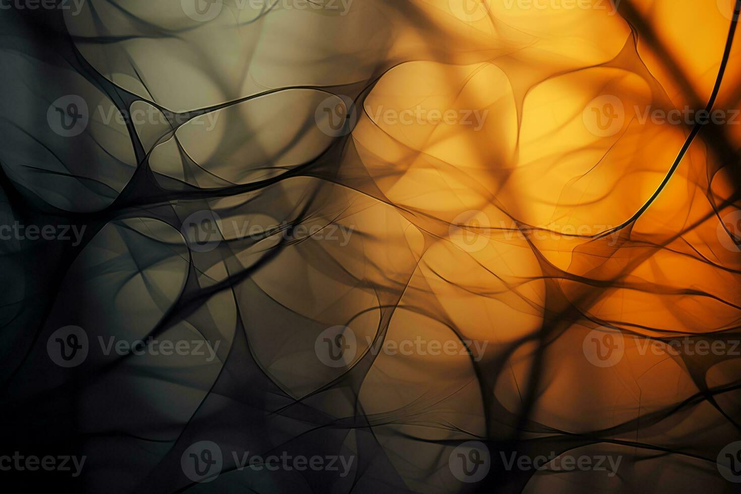 a black and orange abstract background generative ai photo