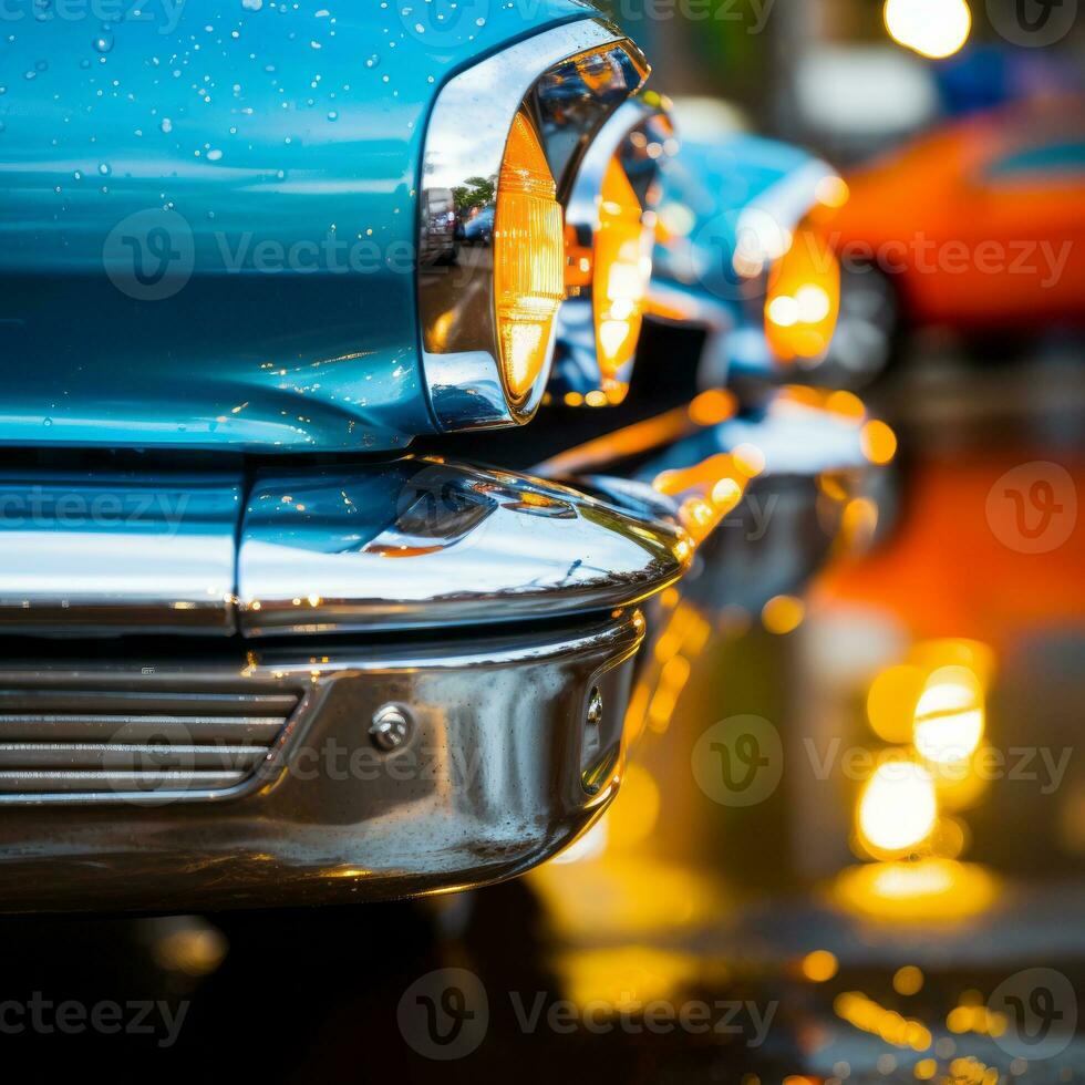 a close up of a car generative ai photo