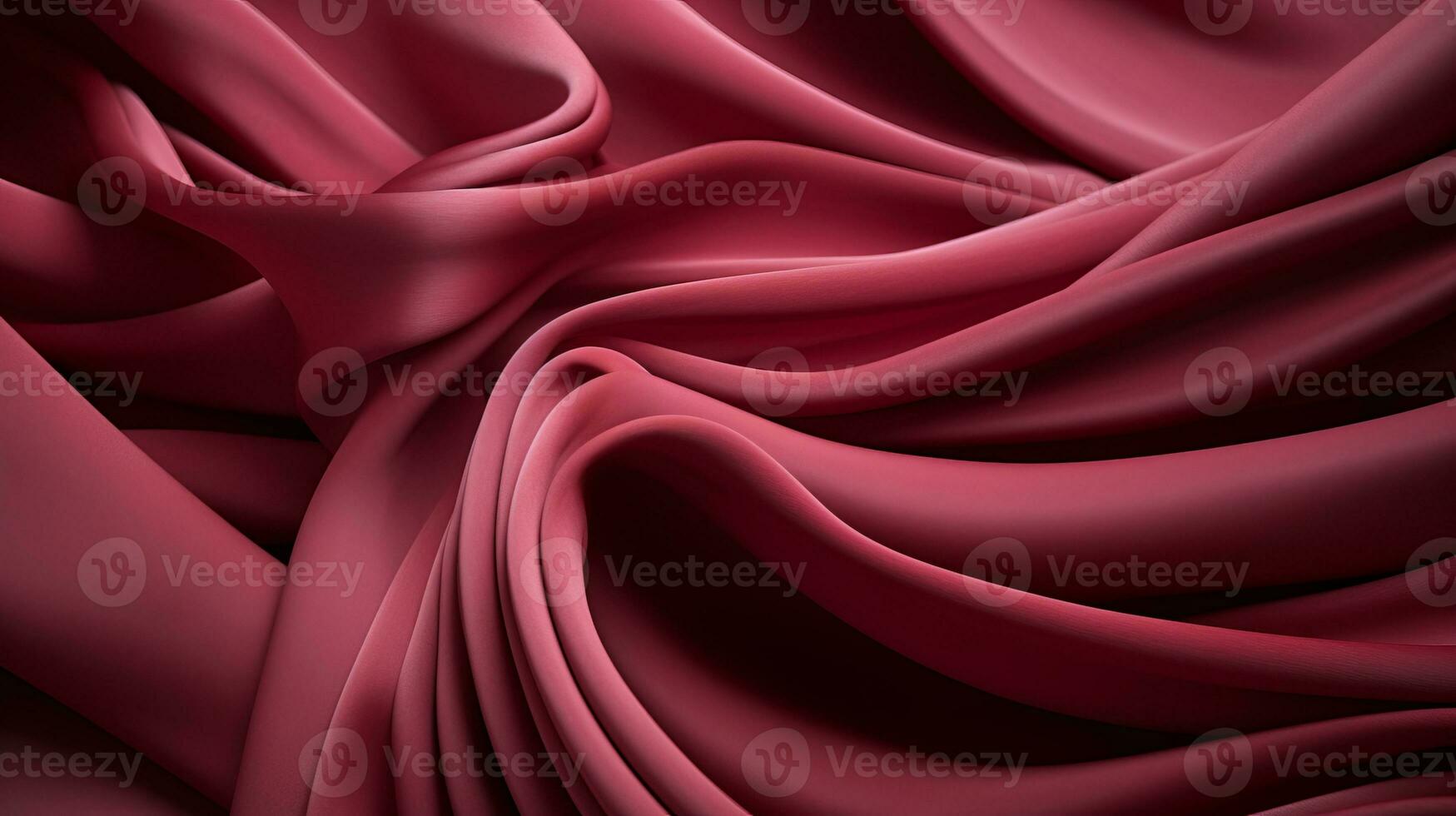 a close up of a red silk fabric generative ai photo