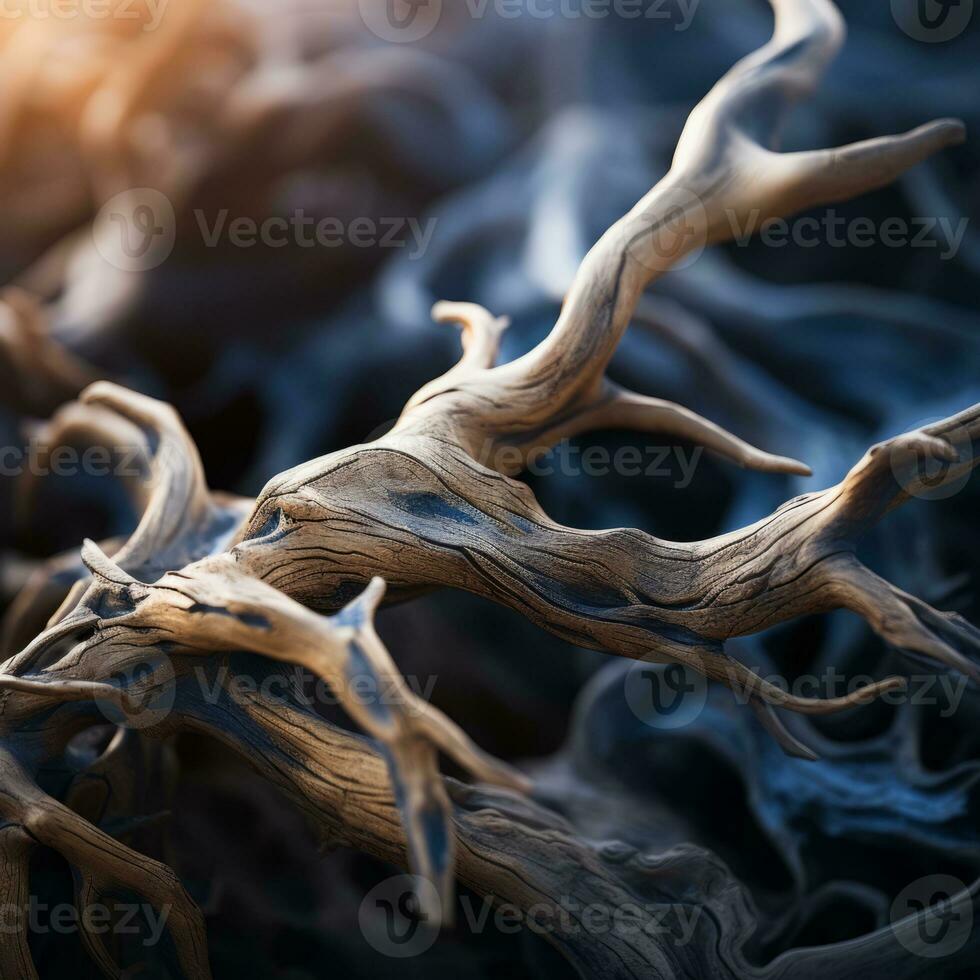 a close up of a tree branch with no leaves generative ai photo