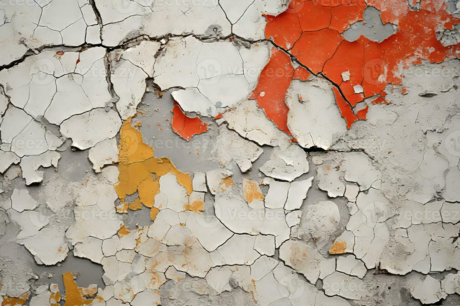 a close up of a wall with peeling paint generative ai photo