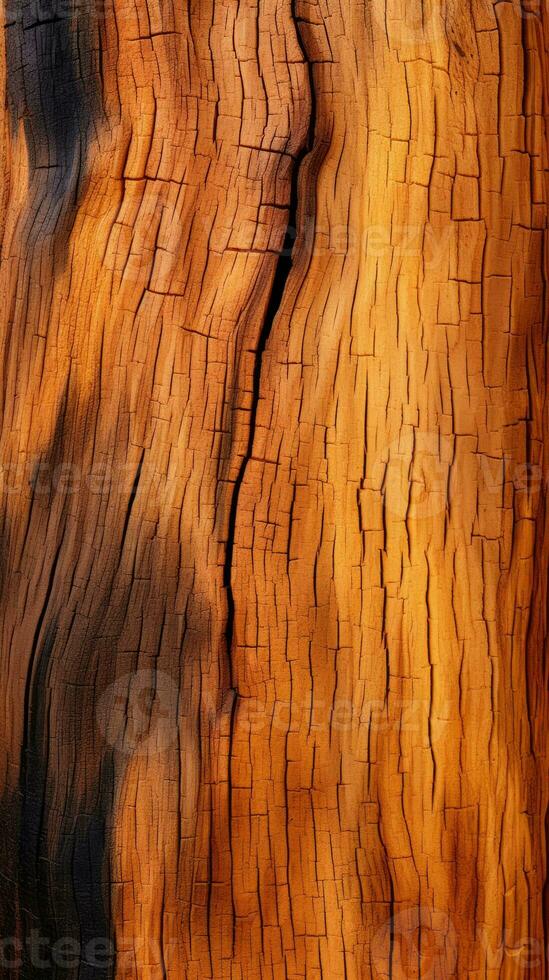 a close up of the bark of a tree generative ai photo