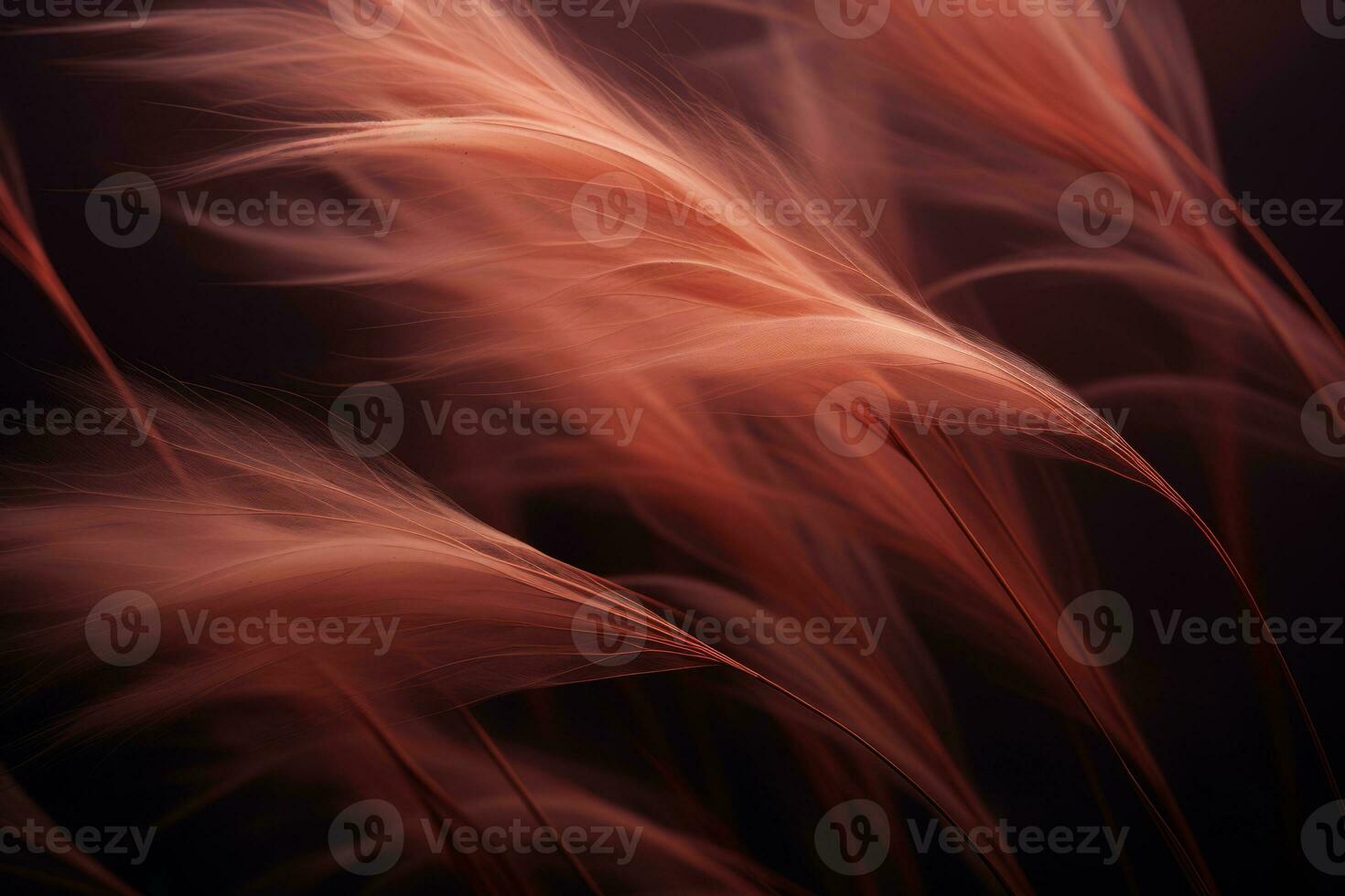 a close up photo of some red grass blowing in the wind generative ai