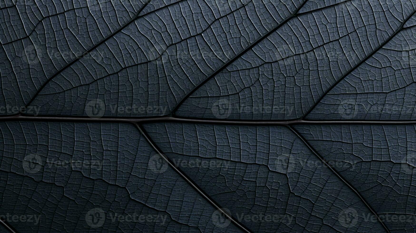 a close up view of a dark blue leaf generative ai photo