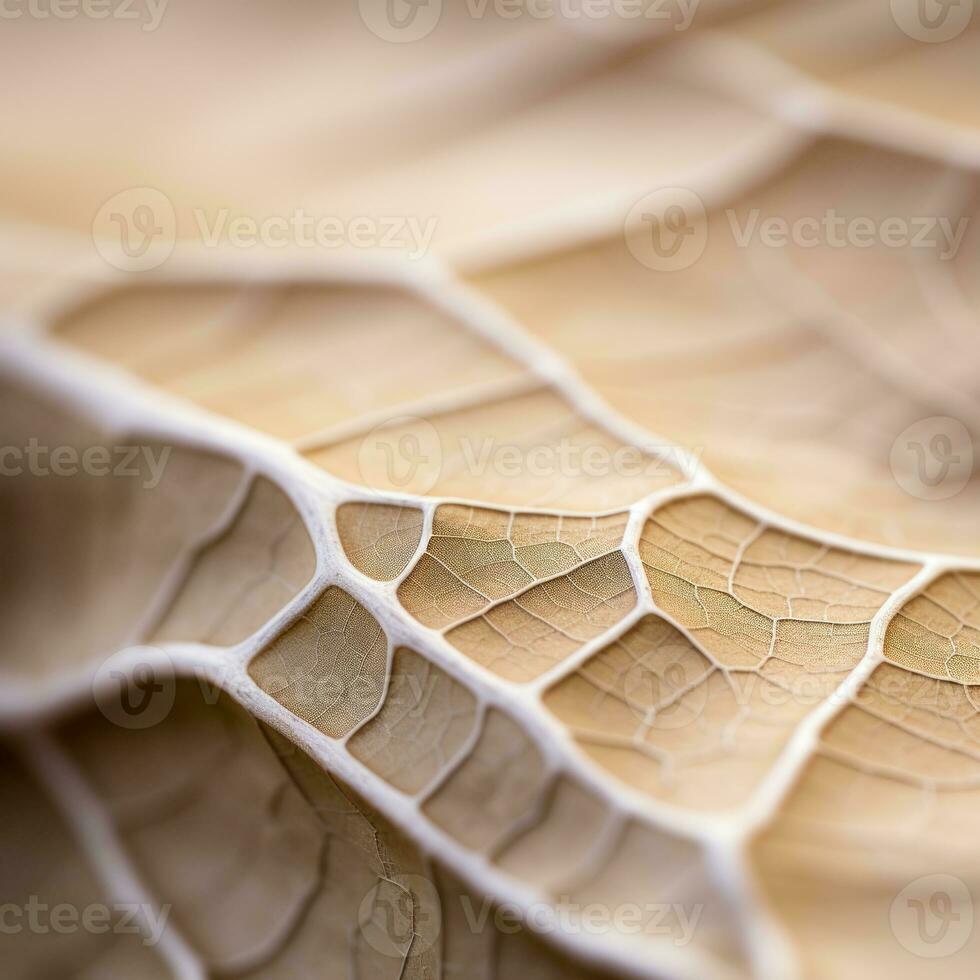a close up view of the surface of a leaf generative ai photo