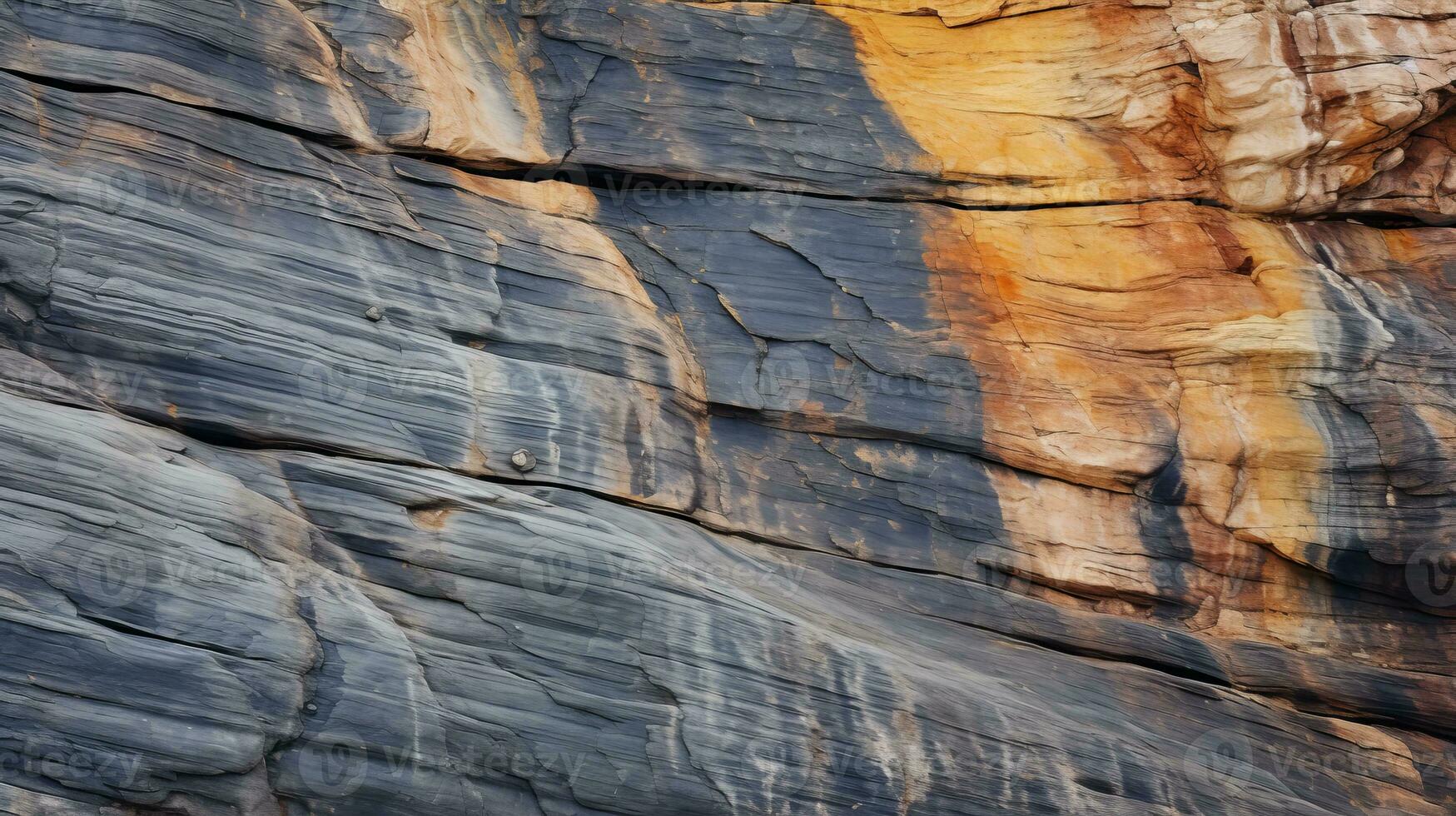 a man is standing on the side of a cliff generative ai photo