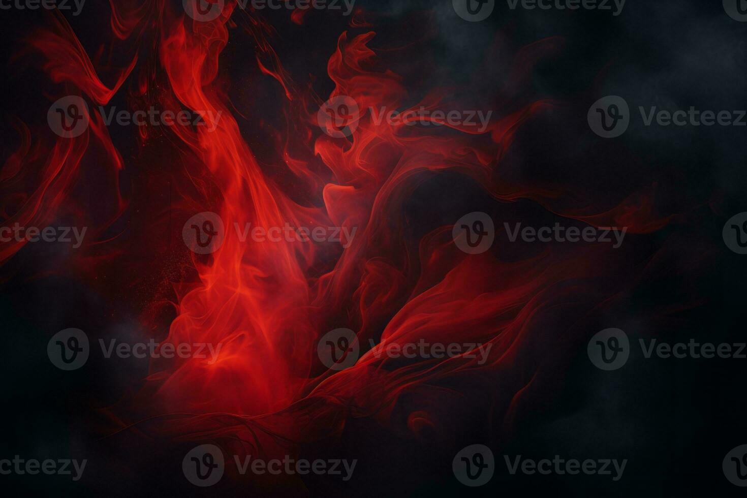 a red and black background with smoke coming out of it generative ai photo