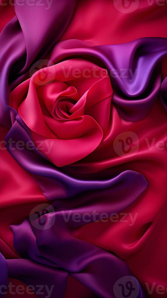 a red rose on a purple background generative ai photo