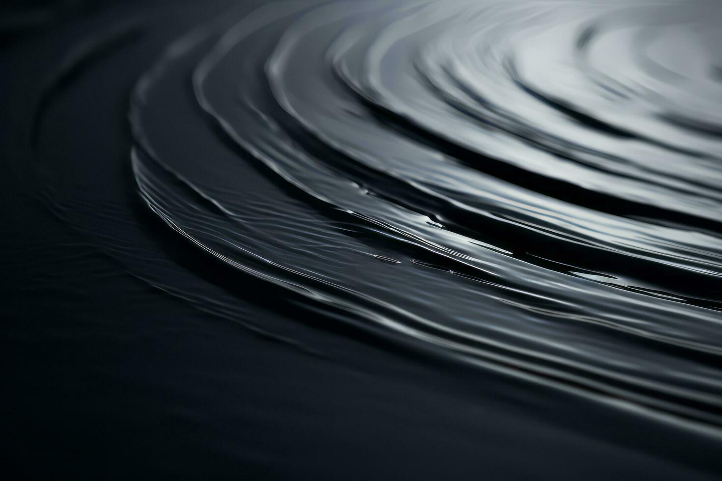 an abstract black background with wavy lines generative ai photo