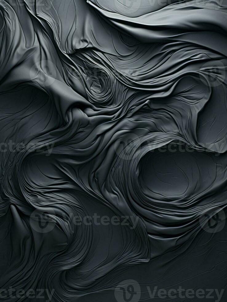an abstract black and white image of waves generative ai photo