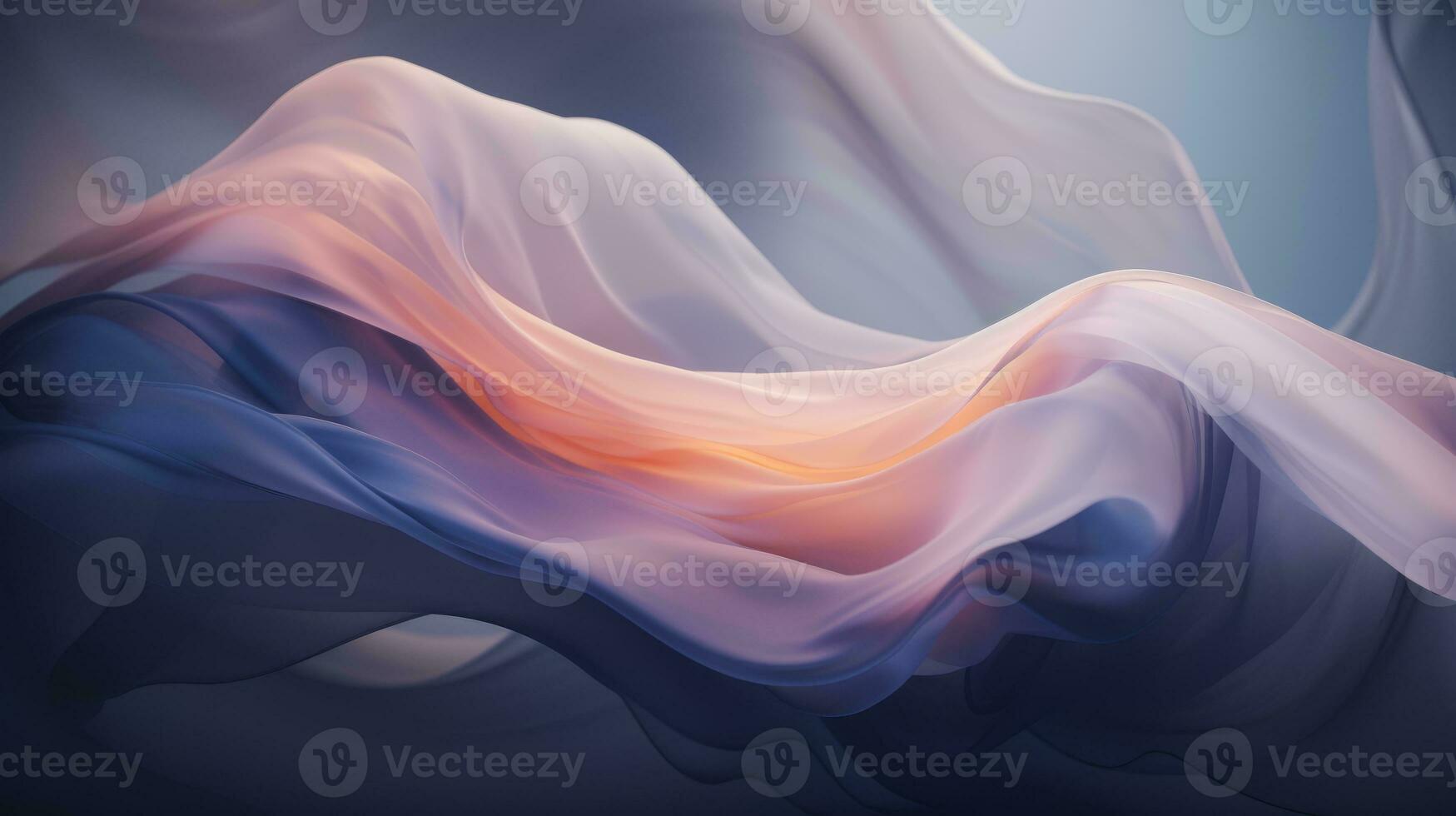 an abstract image of a blue and pink fabric generative ai photo