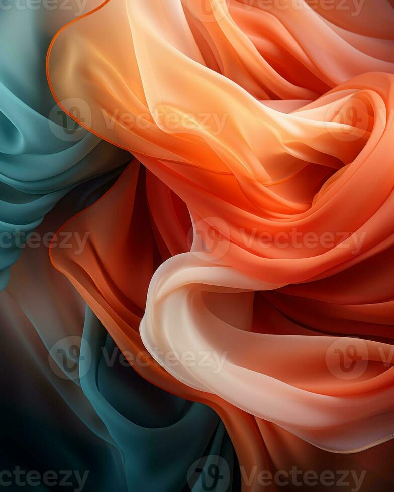 an abstract image of a colorful fabric generative ai photo