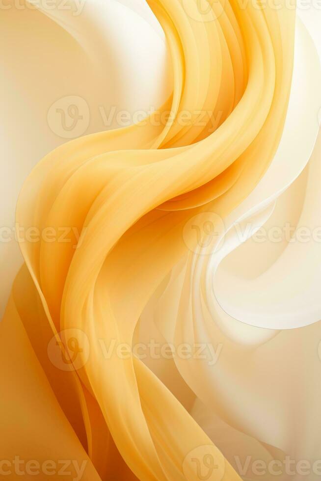 an abstract image of a yellow and white fabric generative ai photo