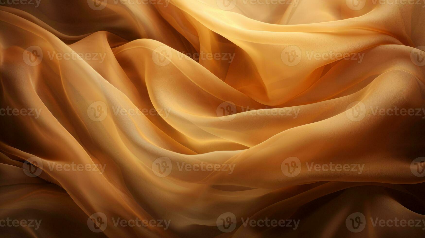 an abstract image of an orange and brown fabric generative ai photo