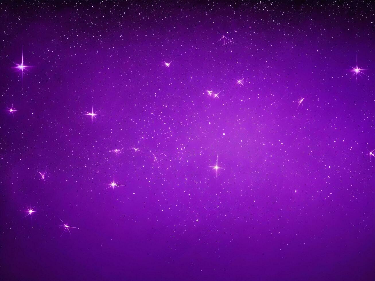 Digital purple particles wave and light abstract background AI Generated photo