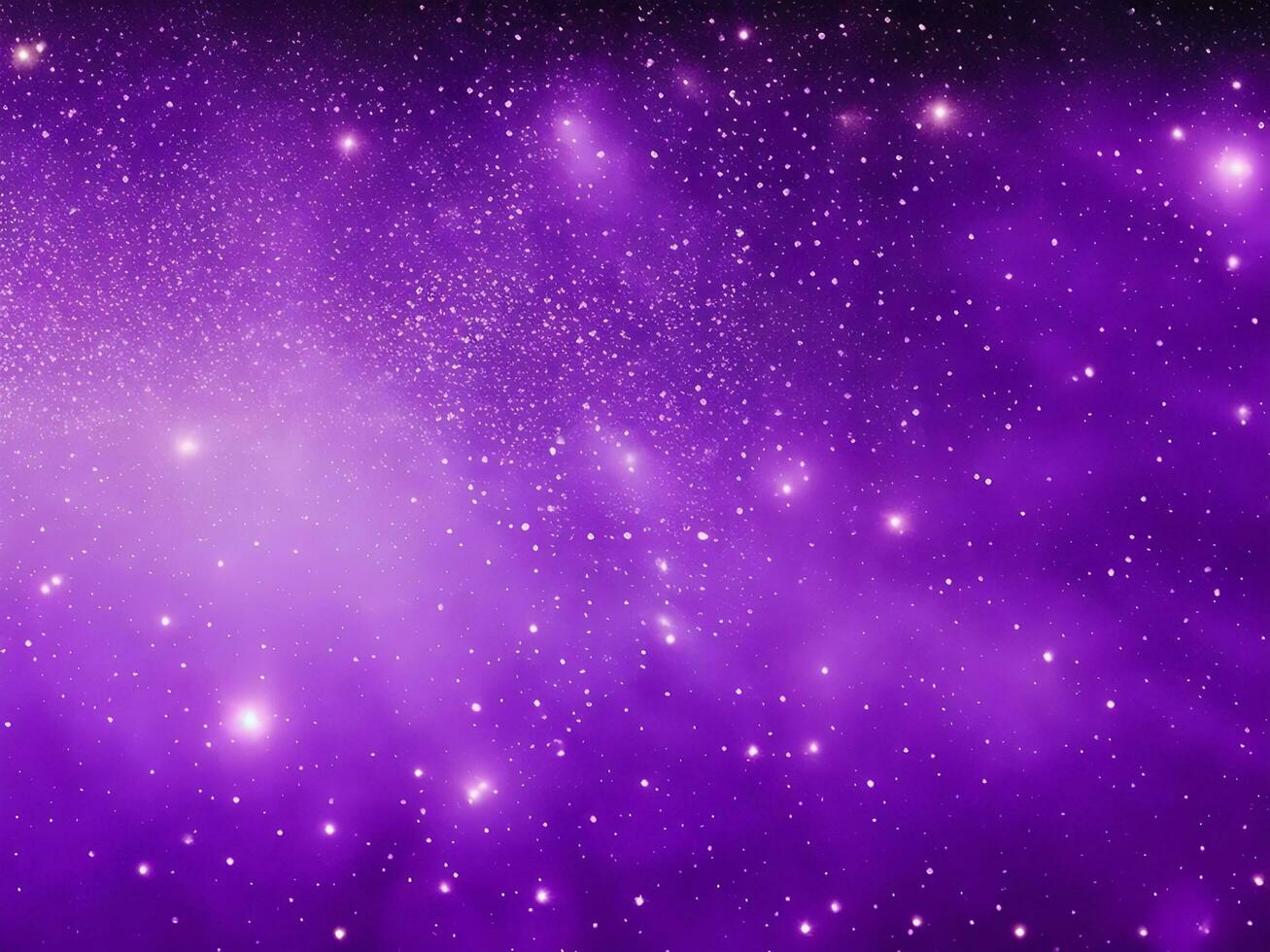 Digital purple particles wave and light abstract background AI Generated photo