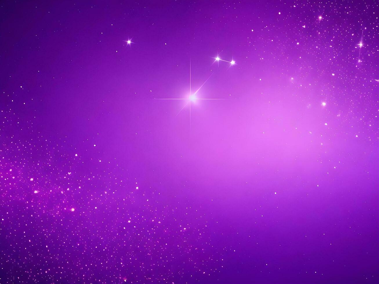 Digital purple particles wave and light abstract background AI Generated photo