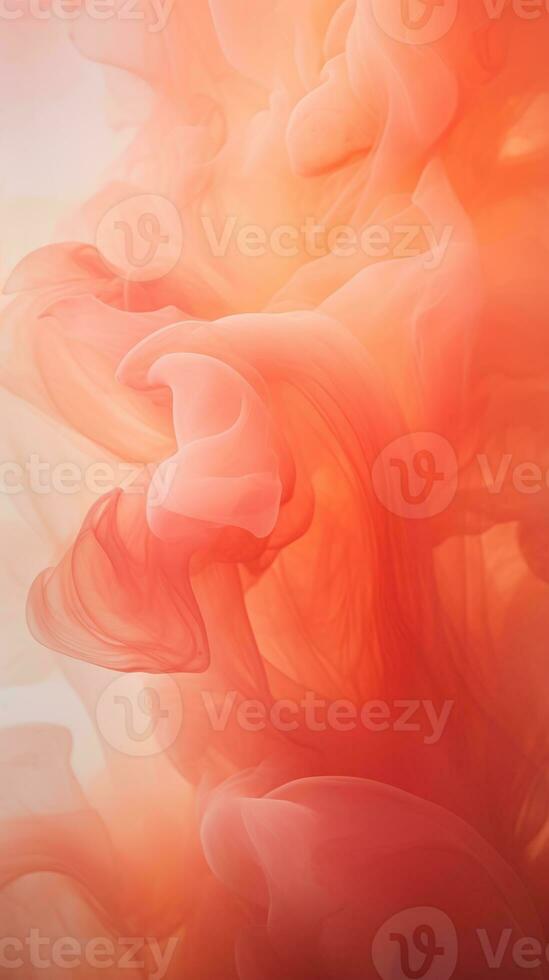 an abstract image of red and orange ink on a white background generative ai photo