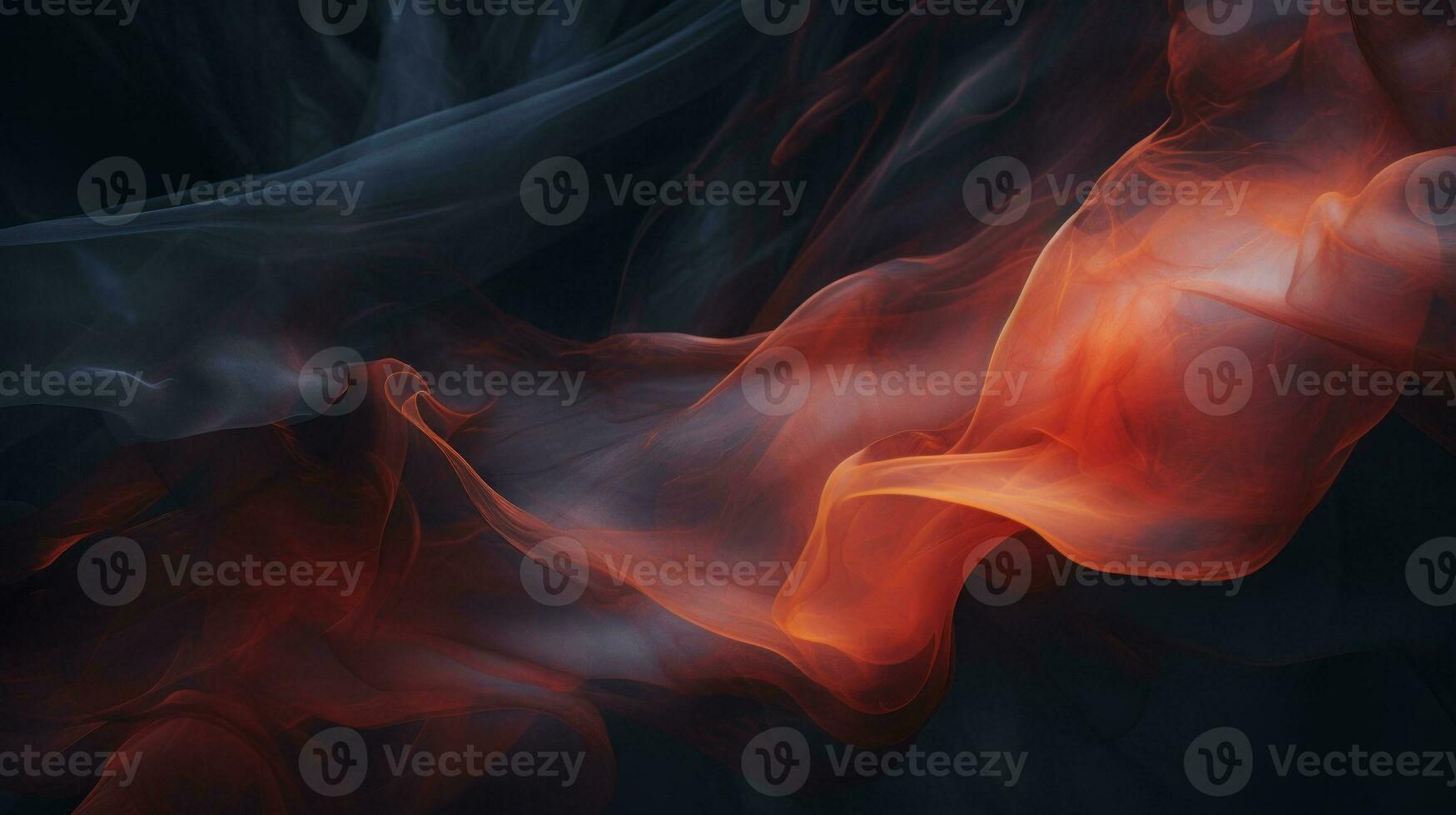 an abstract image of smoke on a black background generative ai photo