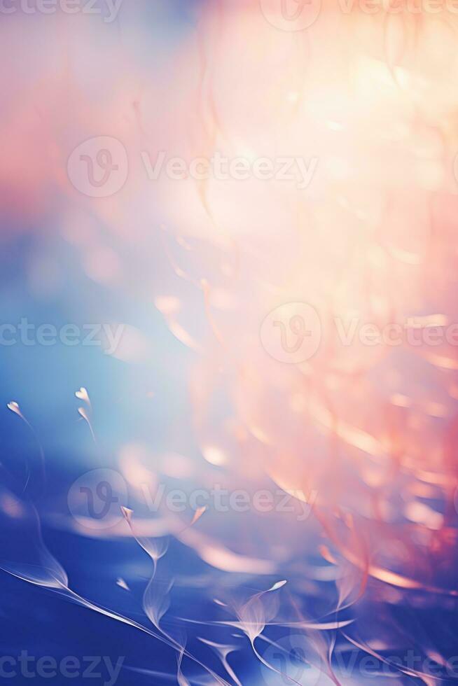 an abstract image of water and a blue sky generative ai photo