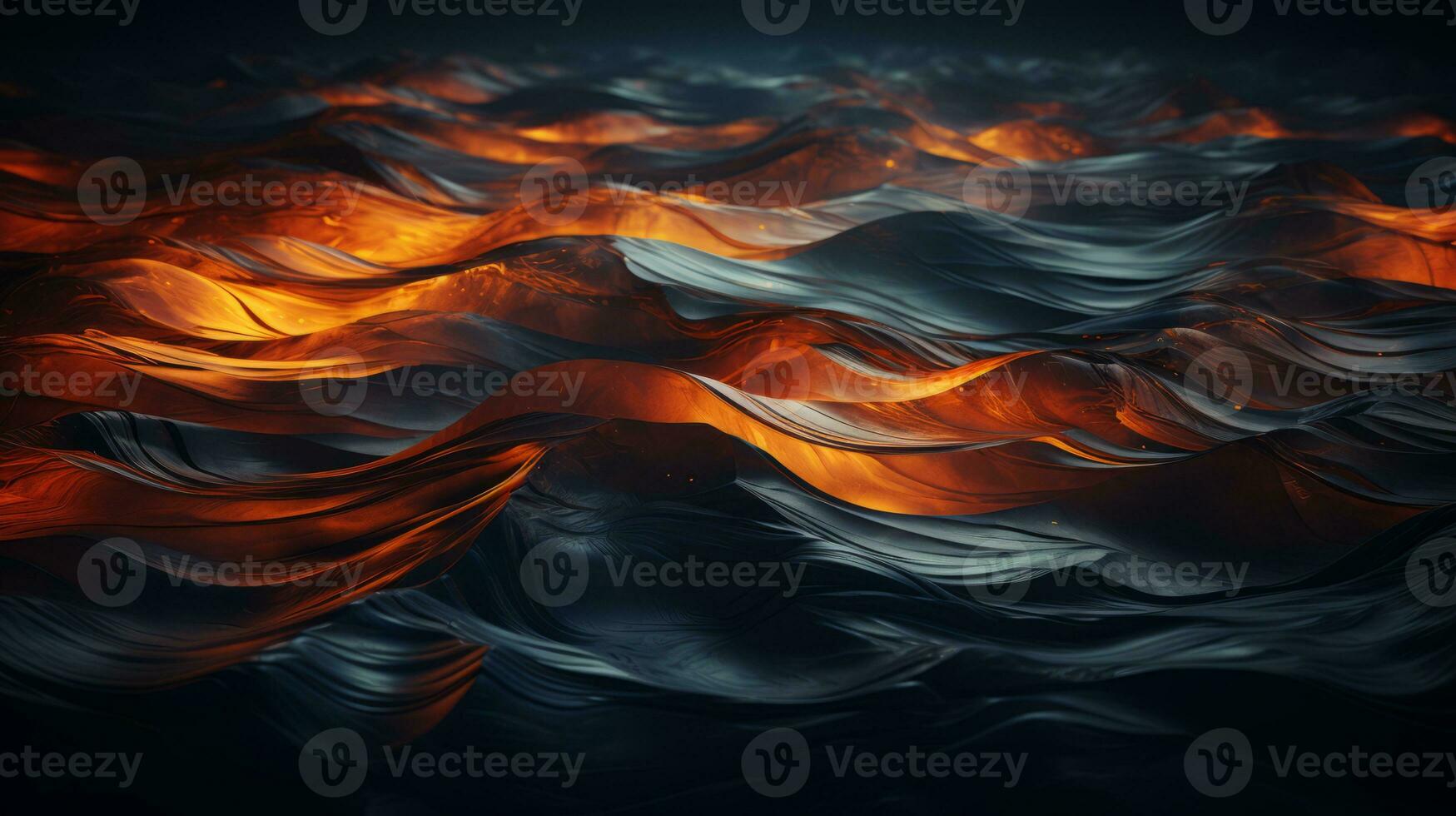 an abstract image of waves in the ocean generative ai photo