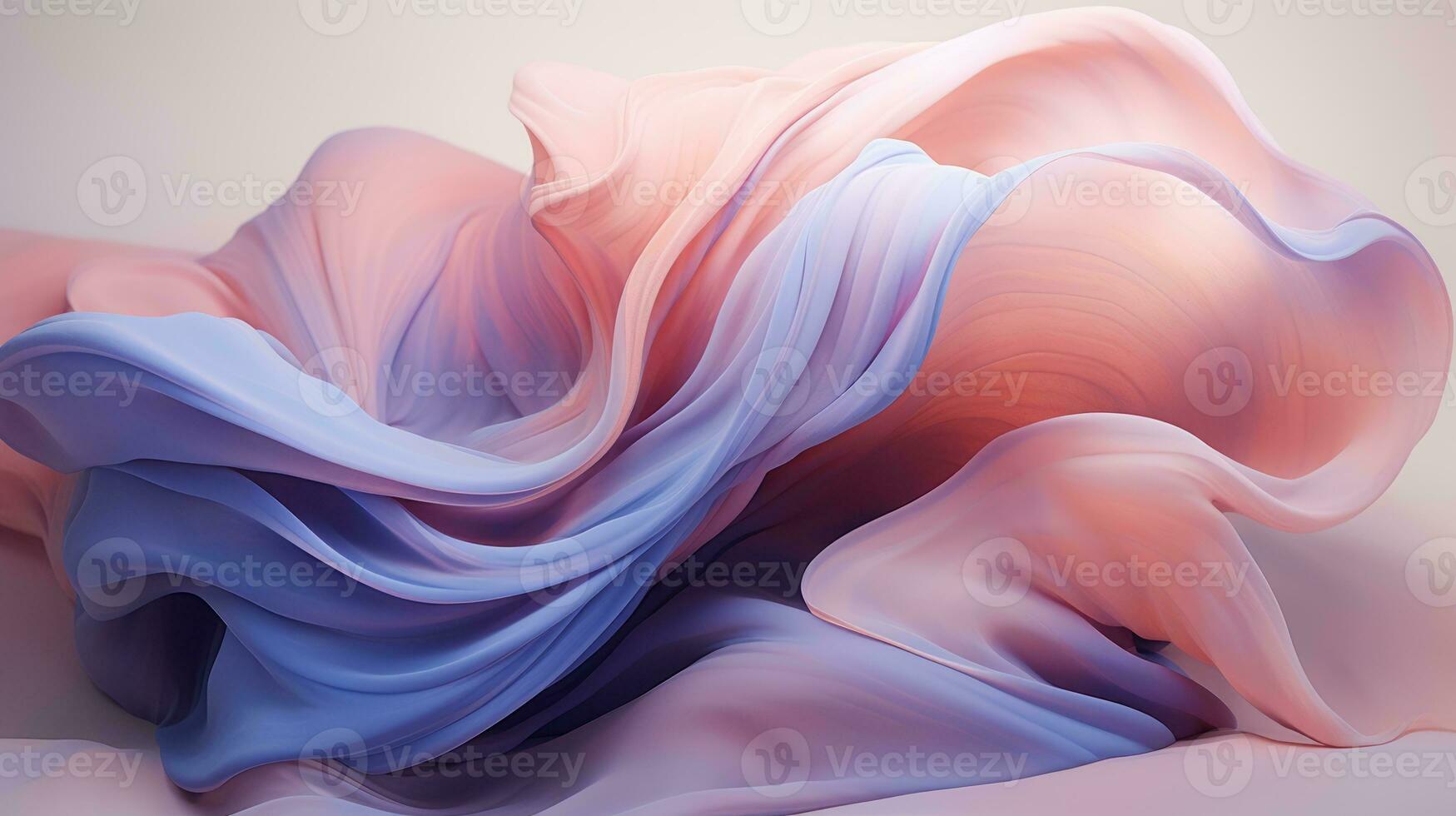 an abstract painting with blue and pink colors generative ai photo
