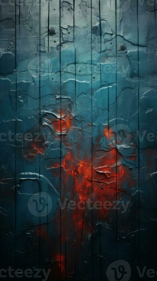 an abstract painting with red and blue paint on it generative ai photo