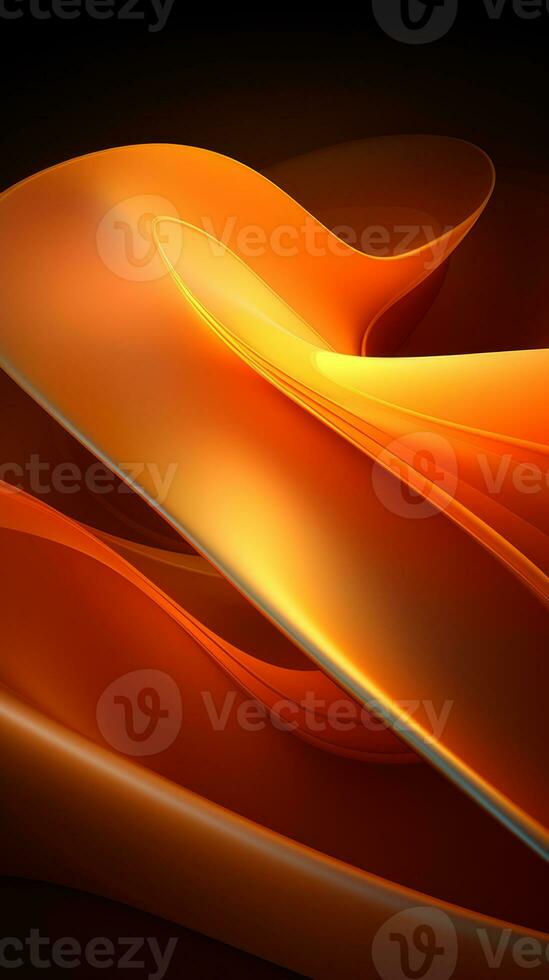 an orange and black abstract background generative ai photo