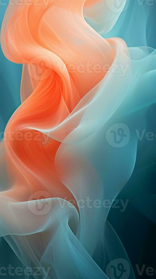 an orange and blue abstract background generative ai photo
