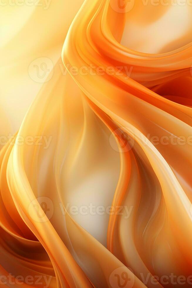 an orange and white abstract background with swirls generative ai photo
