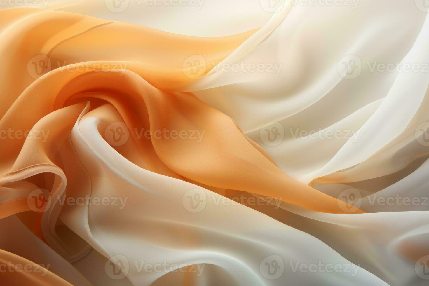 an orange and white silk fabric is shown in this image generative ai photo